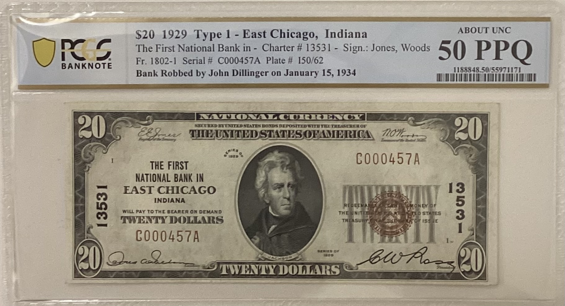 East Chicago National Bank Note